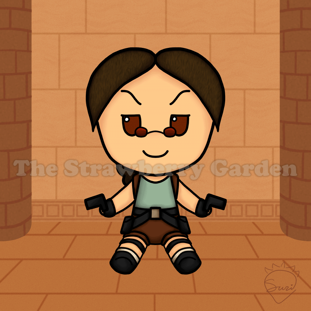 Lara Croft Fumo