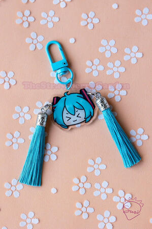 Ponytail Miku Keychain