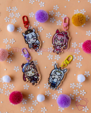 Umamusume keychains
